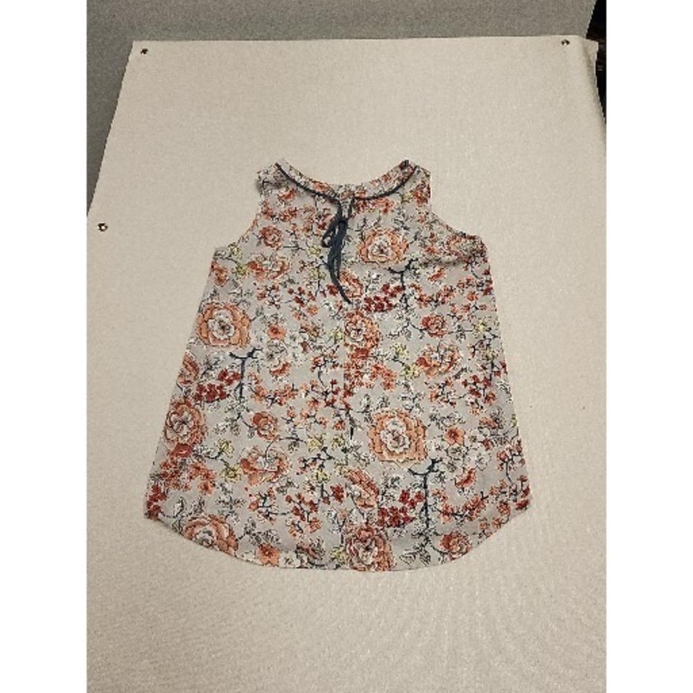 Loft Outlet S Women's Floral Peplum Halter Tank Top Boho Sleeveless Front Tie S